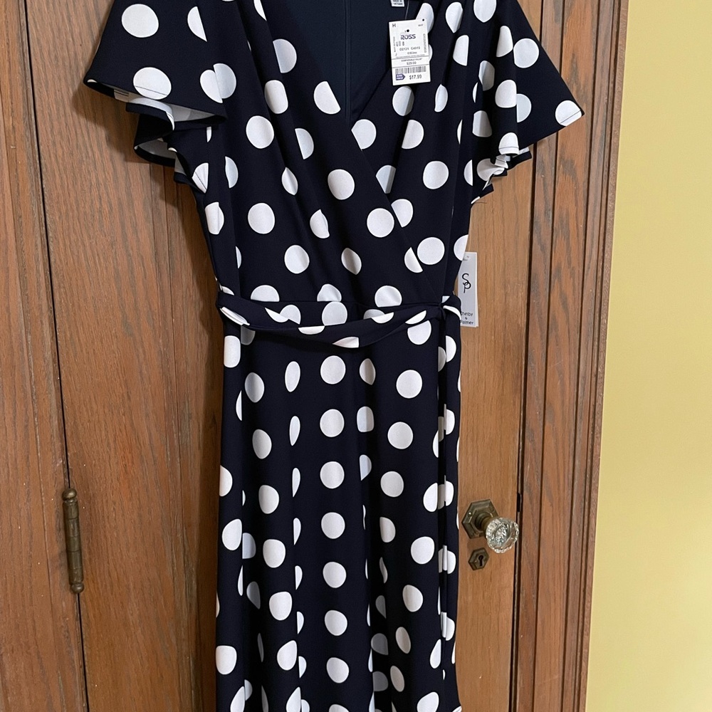 Shelby & Palmer Navy and White Dress
